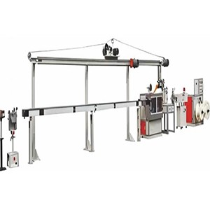 民用建筑布线押出生产线+自动摇盘、包膜一体机